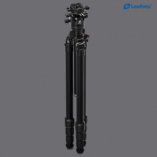 Leofoto LG-3284C+LH-40R(Black) Wings of Gods Series Tripod 32mm 4 Section