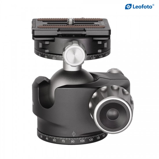 Leofoto LH-40R+NP-60 Low Profile Ball Head with Panning Quick Release Clamp