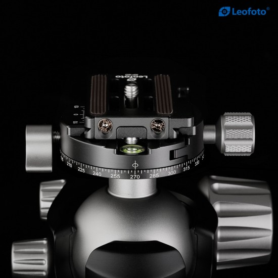 Leofoto LH-40R+NP-60 Low Profile Ball Head with Panning Quick Release Clamp