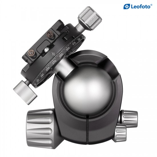 Leofoto LH-40R+NP-60 Low Profile Ball Head with Panning Quick Release Clamp