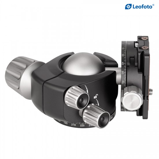 Leofoto LH-40R+NP-60 Low Profile Ball Head with Panning Quick Release Clamp