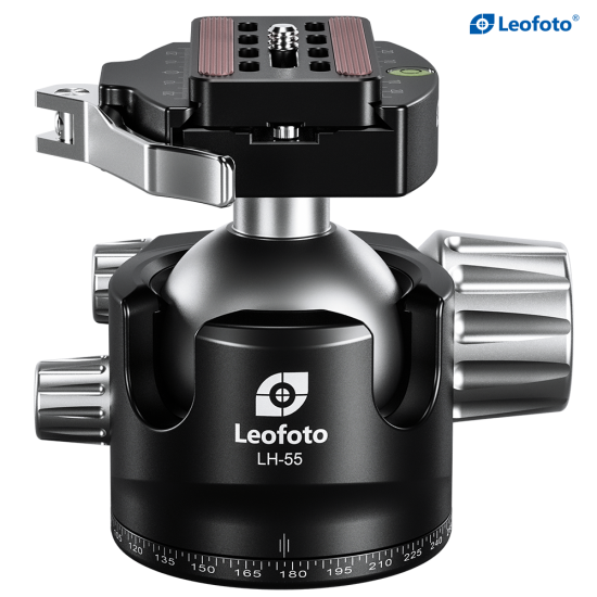 Leofoto LH-55LR Low Profile Ball Head With QR Clamp