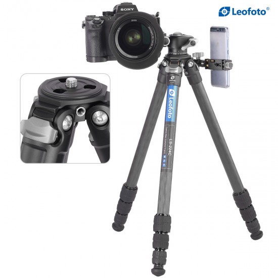 Leofoto LS-224 Carbon Fiber Travel Tripod with LH-25 Low-Profile Ball Head Leofoto LS-224 Carbon Fiber Travel Tripod with LH-25 Low-Profile Ball Head