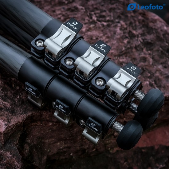 Leofoto LV-284C 4-Section Mamba Carbon Fiber Tripod for use with with BV-5 Head System