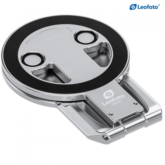 Leofoto PM-05 Dual Sided Magnetic Foldable Phone Stand Silver